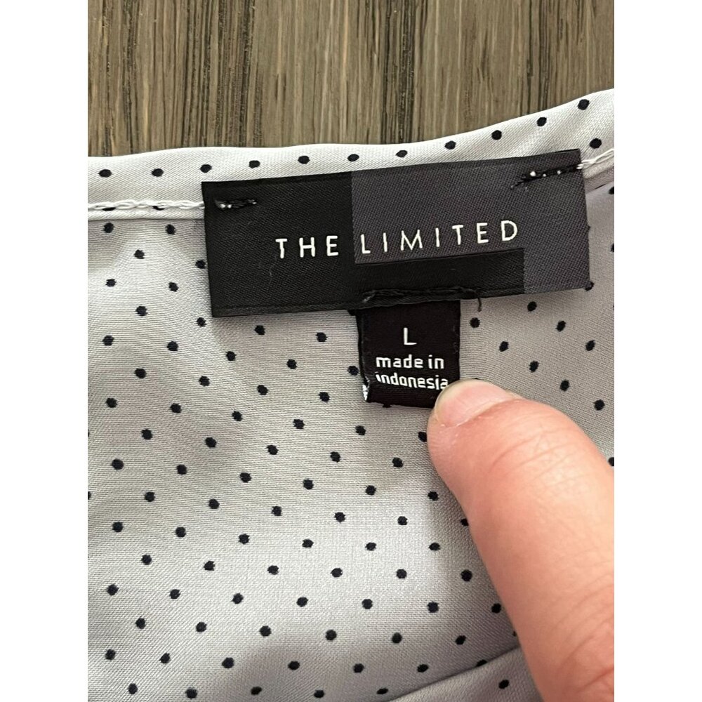 EUC The Limited Women's Polka Dot Short Sleeve Blouse - Picture 3 of 3